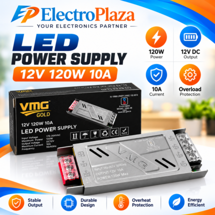 12V 10A 120W LED Power Supply SMPS | AC to DC Converter for LED Strip & Lighting